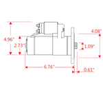 Powermaster Starter, 6:1 Gear Reduction, 157 Tooth Count, 3/4 in Depth - 9103