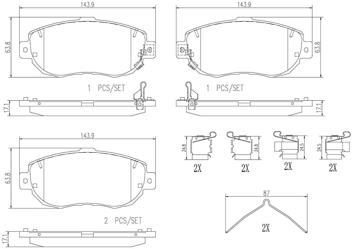Brembo Brake Pads P83037N product image 4
