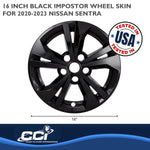 Coast2Coast Wheel Skins & Styled Wheel Covers IWCIMP487BLK product image 3