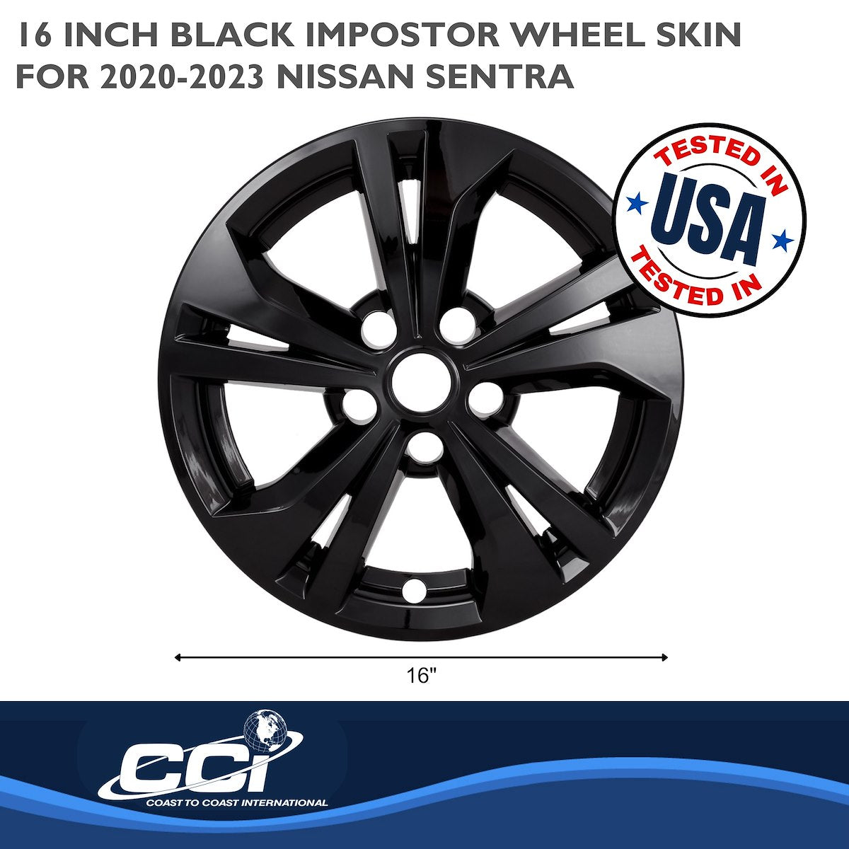 Coast2Coast Wheel Skins & Styled Wheel Covers IWCIMP487BLK product image 3