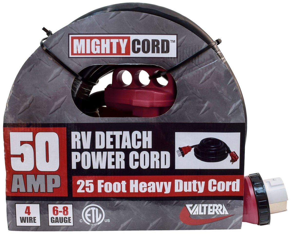 Valterra Power Cord, 3 Prong, 50 amp, 25 ft Length - A10-5025ED