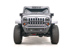 Fab Fours Bumper, Stubby Series, Black Powder Coated 3/16 in Plate Steel - JK07-B1952-1
