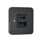 Scanstrut USB Outlet, TILE Series, 1 USB-A/1 USB-C Fast Charge Socket, 10 To 32 V DC Input Voltage(12/24 V System) - SC-TILE-10