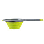 Progressive International Kitchen Strainer, Collapses To 1 in Thickness, 1.5 qt Capacity, With 10 in Expand Handle - PS-3508