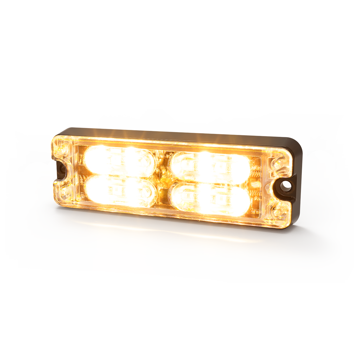 Ecco Electronic Warning Light, ED3511 Series, 3.3 in Length x 1.1 in Width x 0.5 in Height, 12 LED - ED3511AW