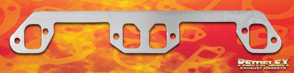 Remflex Exhaust Gaskets Exhaust Header Gasket, 1-7/32 in X 1-25/32 in Square End Port Size, Set Of 2 - 6004
