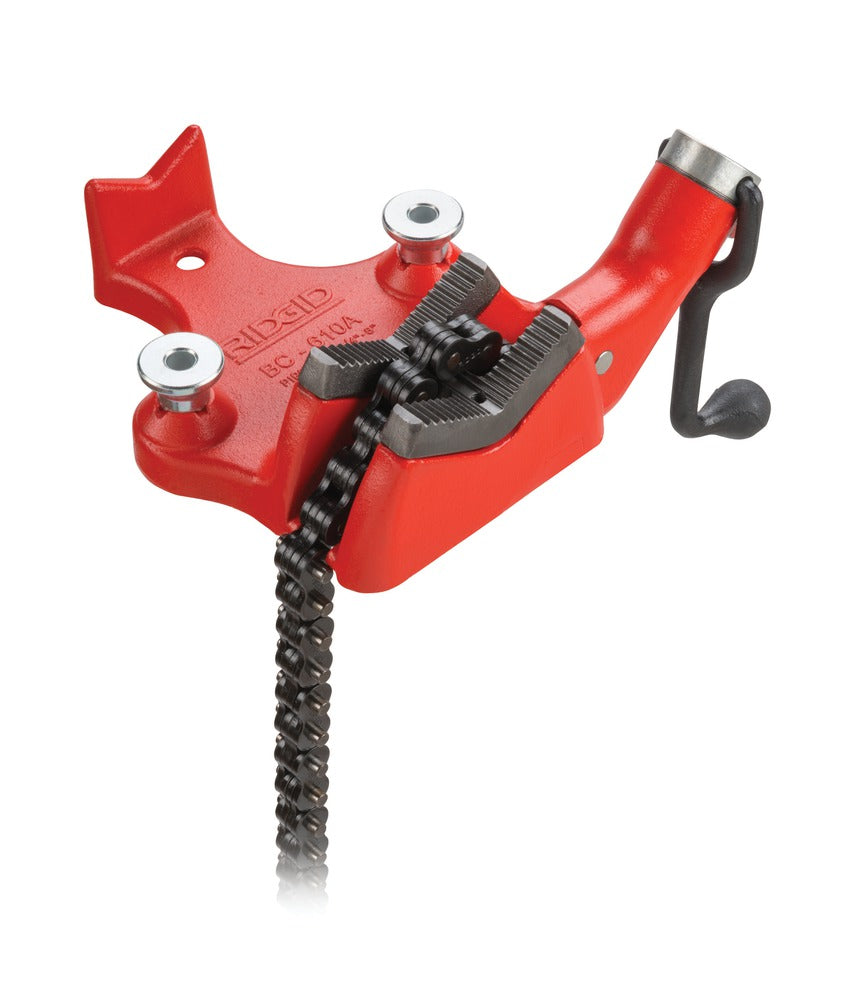 Ridgid Pipe Vise, BC610A, 1/4 in to 6 in Pipe Capacity, Red - 40210