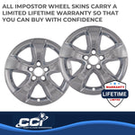 Coast2Coast Wheel Skin, 17 in, 5 Spokes, Chrome, Set Of 4 - IWCIMP352X