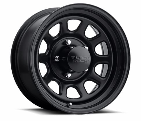 Black Rock Wheels Wheel, Type D 942, 15 in Diameter x 8 in Width, 5 x 114.3 Millimeter/5 x 4.50 in Bolt Pattern - 942581237