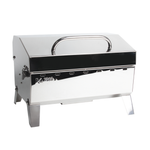Camco Marine Barbeque Grill, Stow N' Go 125, 9000 BTU, 11-1/4 in Length x 19-3/4 in Width x 11 in Depth - 58140