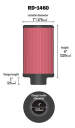 K&N Air Filter Elements RD-1460 product image 4