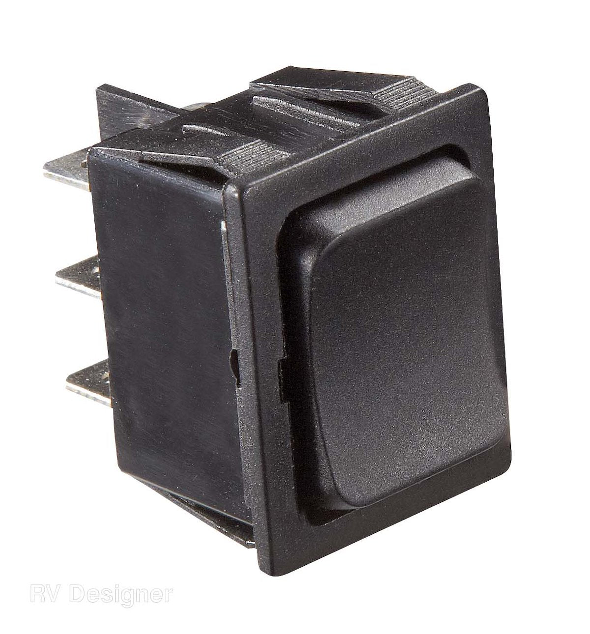 RV Designer Multi Purpose Switch, 14 V DC, 5 amp Max, 0.872 in x 1.071 in Cutout - S471