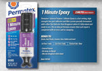 Permatex Epoxy, 1 Minute General Purpose, 0.84 oz Dual Syringe - 84160