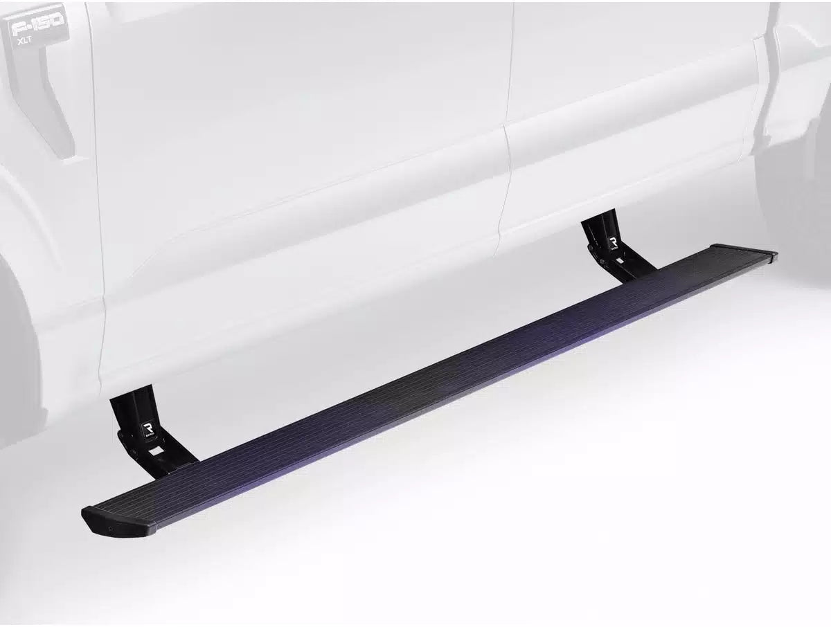 AMP Research Running Board, Textured Powder Coated, Black, Die Cast Aluminum - 76252-01A