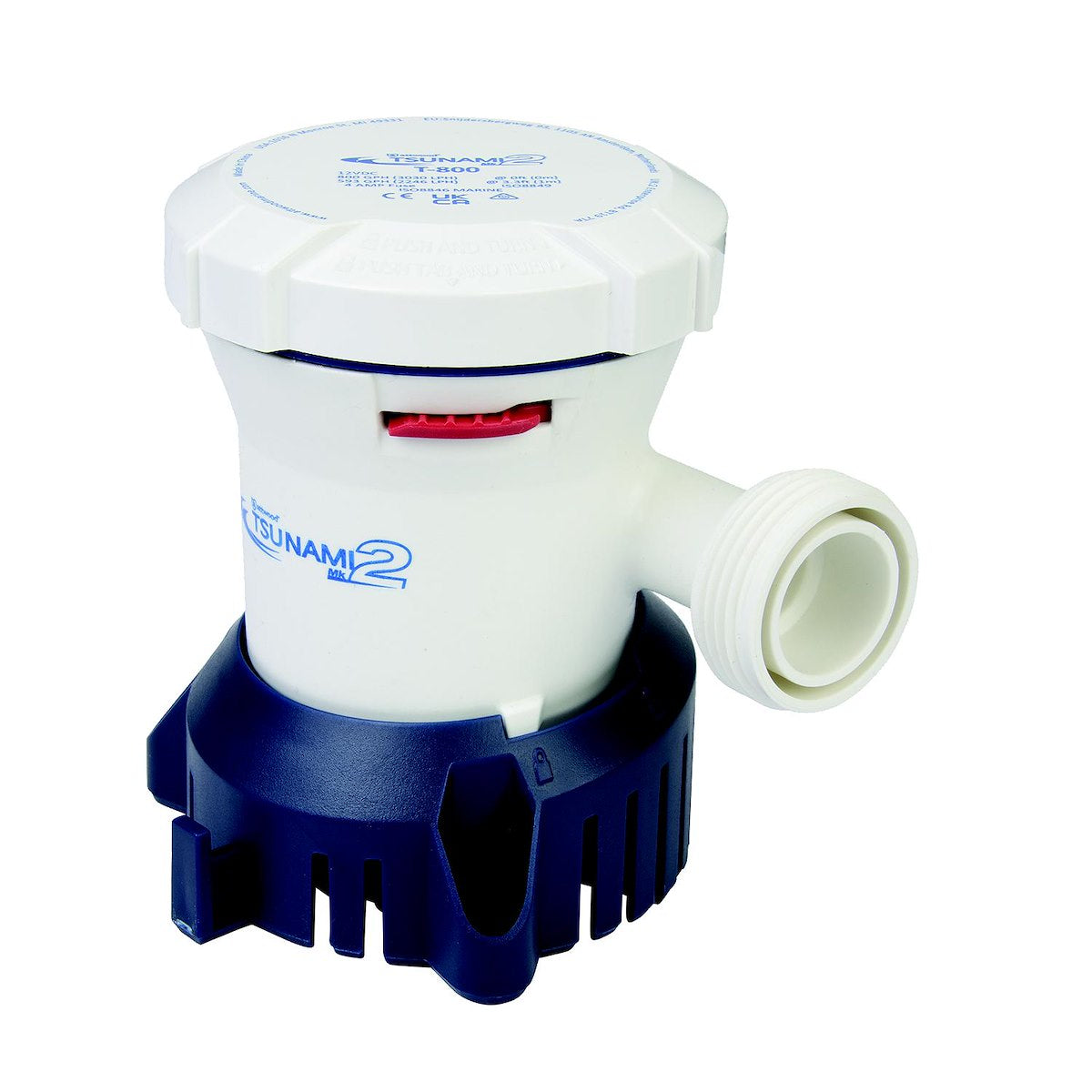 Attwood Marine Livewell/Baitwell Pump Cartridge, Tsunami Series, 800 gal Per Hour, 12 V - 5622-6