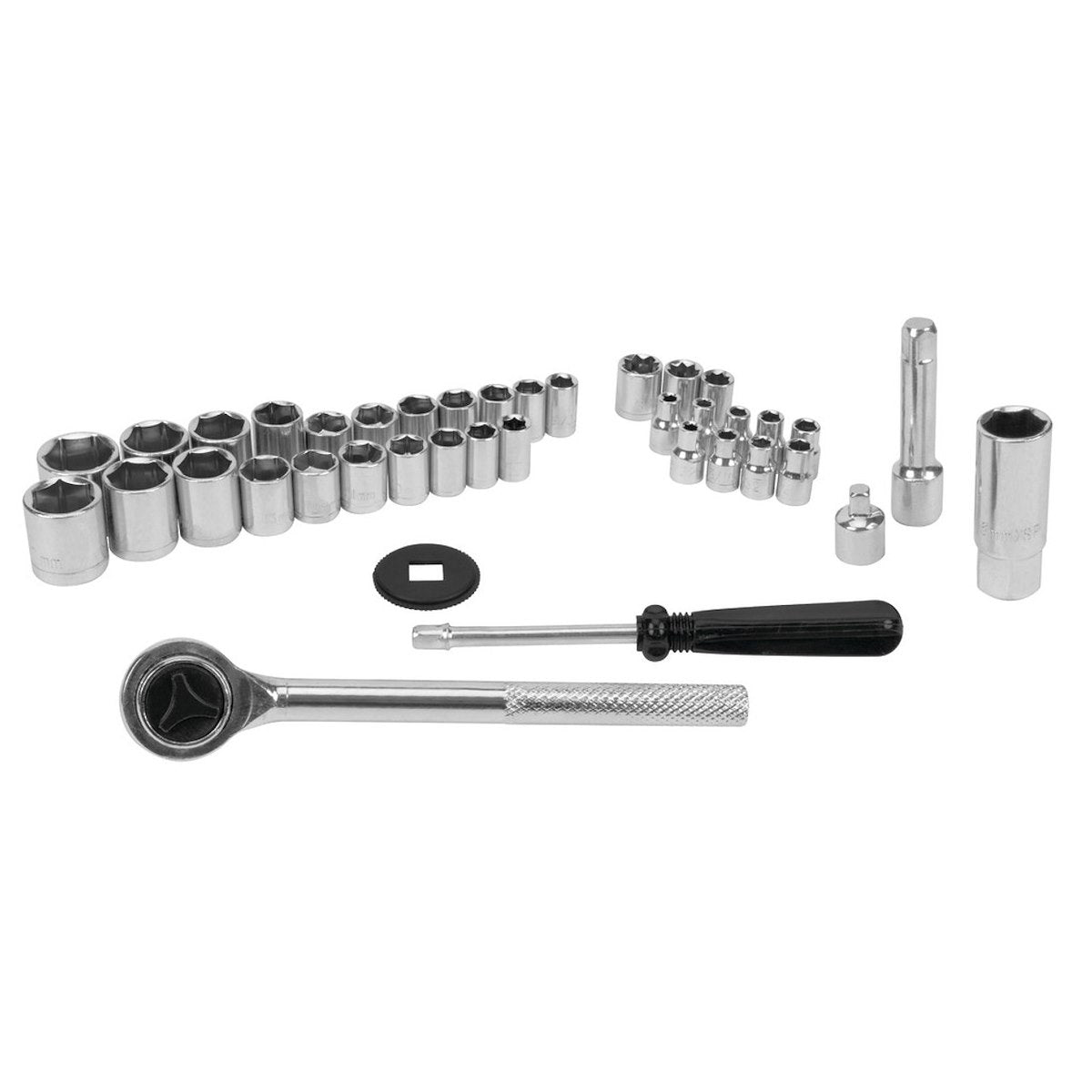 Performance Tool Socket Set, 1/4 in/3/8 in Drive, Set Of 40 - W1173