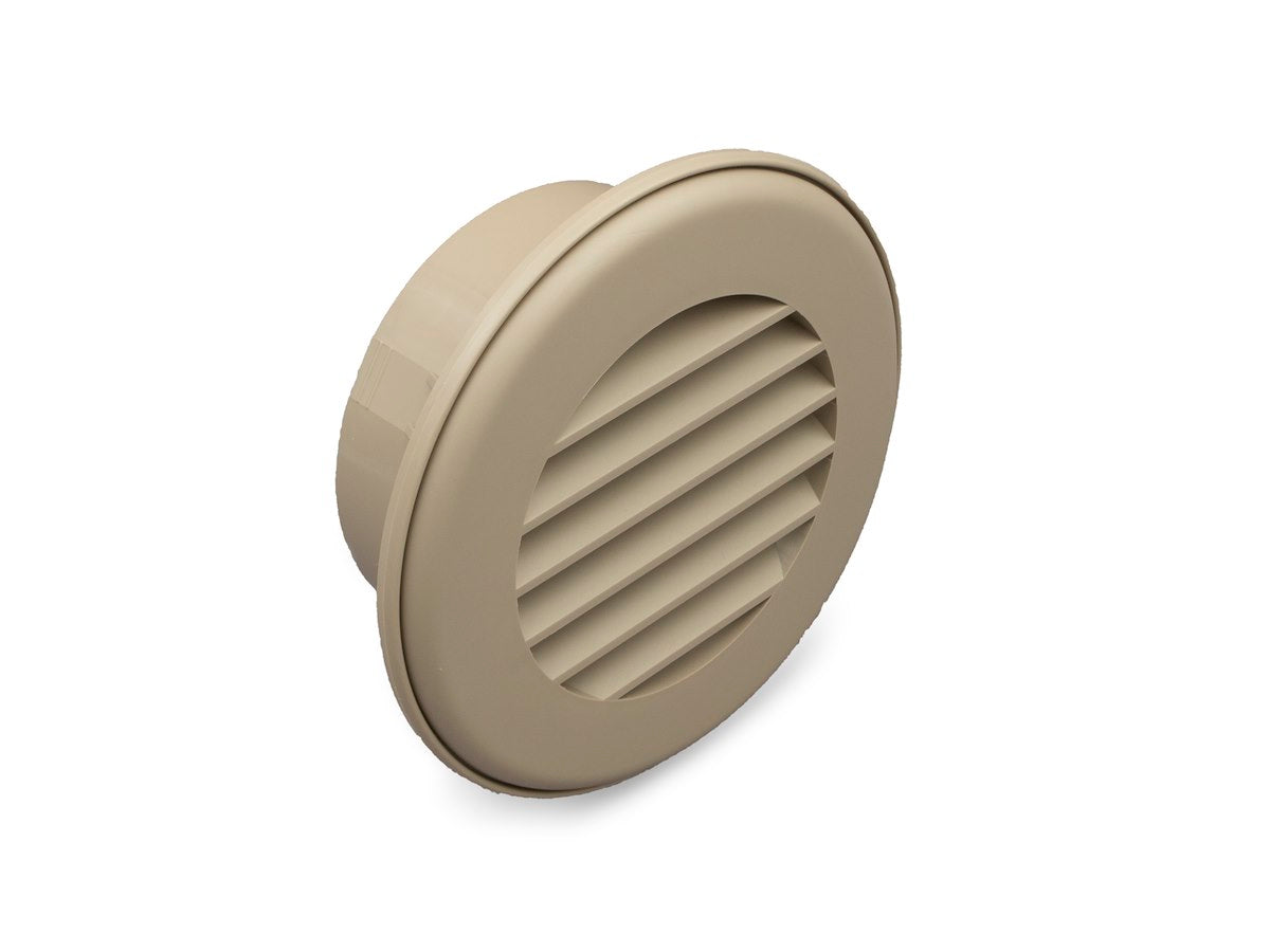 B&B Molders Heating/Cooling Register, Fits 2 in Flexible Ducts, 4-1/8 in Diameter Cutout Dimension, 4 in Diameter Outside Dimension - 94266