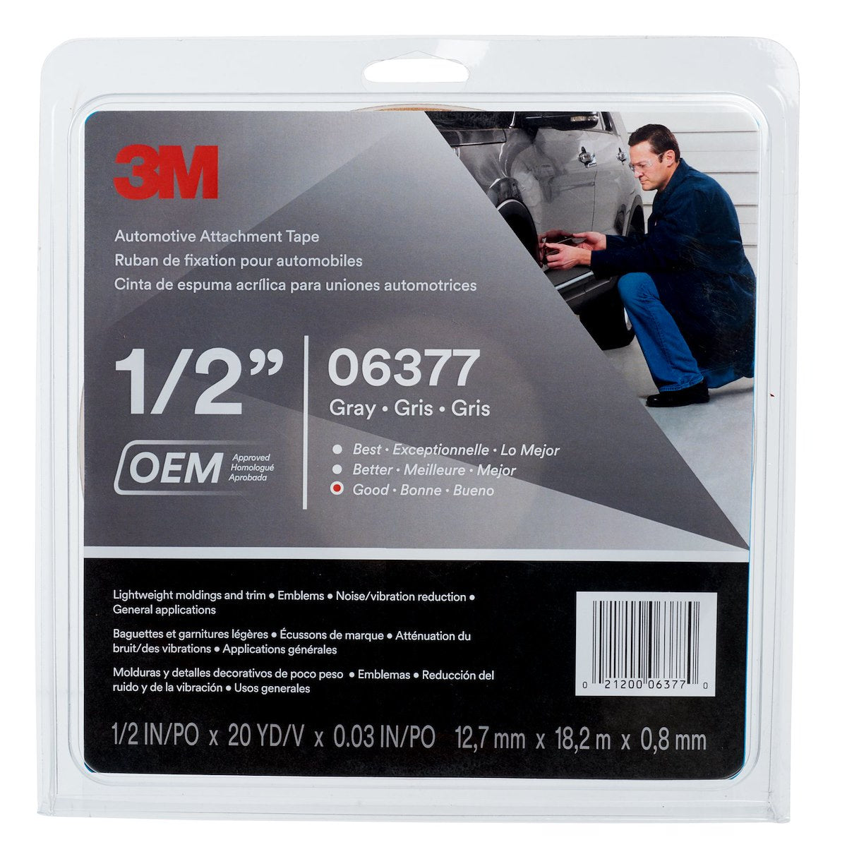 3M Multi Purpose Tape, 1/2 in x 60 ft - 06377