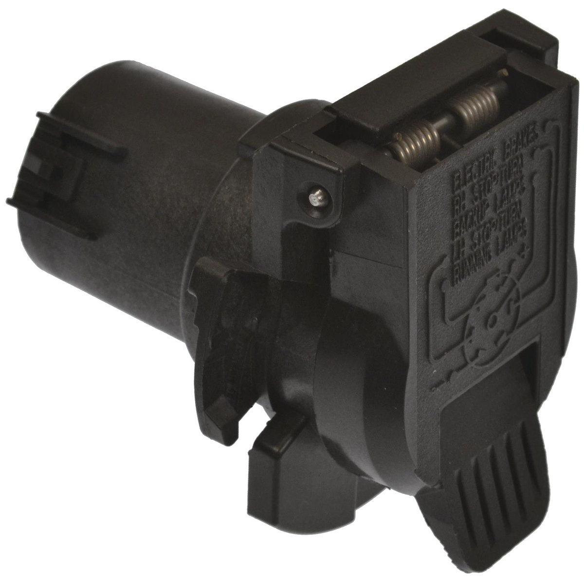 Pollak Trailer Wiring Connector, 7 Way Blade, Black - 7WB-109V