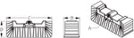 Sea Dog Scrub Brush, 3 Sided, 10-1/2 in Width x 3-1/4 in Depth x 3-5/8 in Height, Soft Blue Bristle - 491070-1