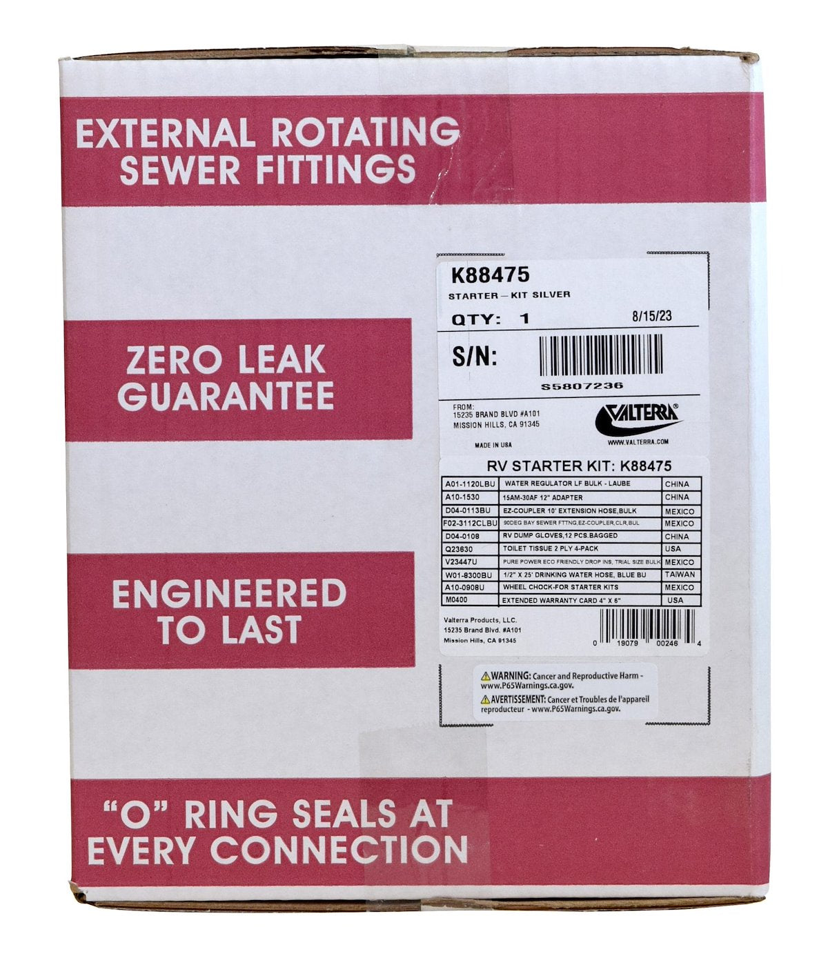 Valterra RV Start Up Kit - K88475