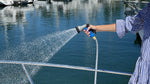 HOSECOIL Boat Washdown Hose Nozzle, 3/4 in Garden Hose Thread Connection, Blue/Gray/Black - WN515