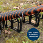 Camco Sewer Hose Support, Holds 15 ft Hose, Black - 43041