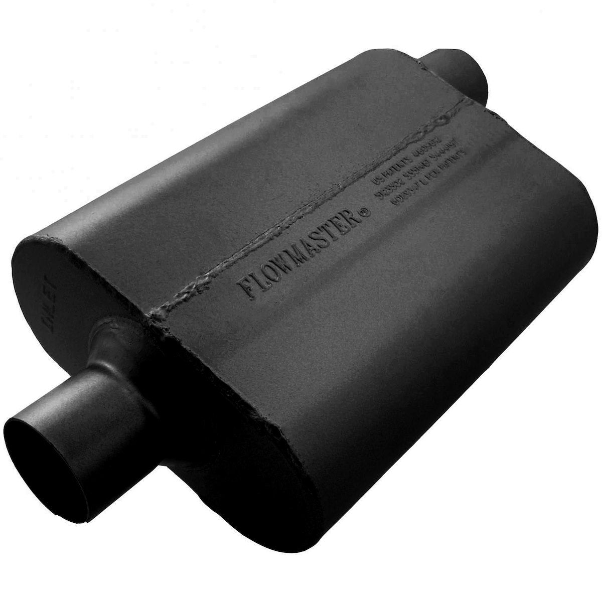 Flowmaster Exhaust Muffler, 40 Series  Original, 13 in Body/19 in Overall Length, Black - 42542