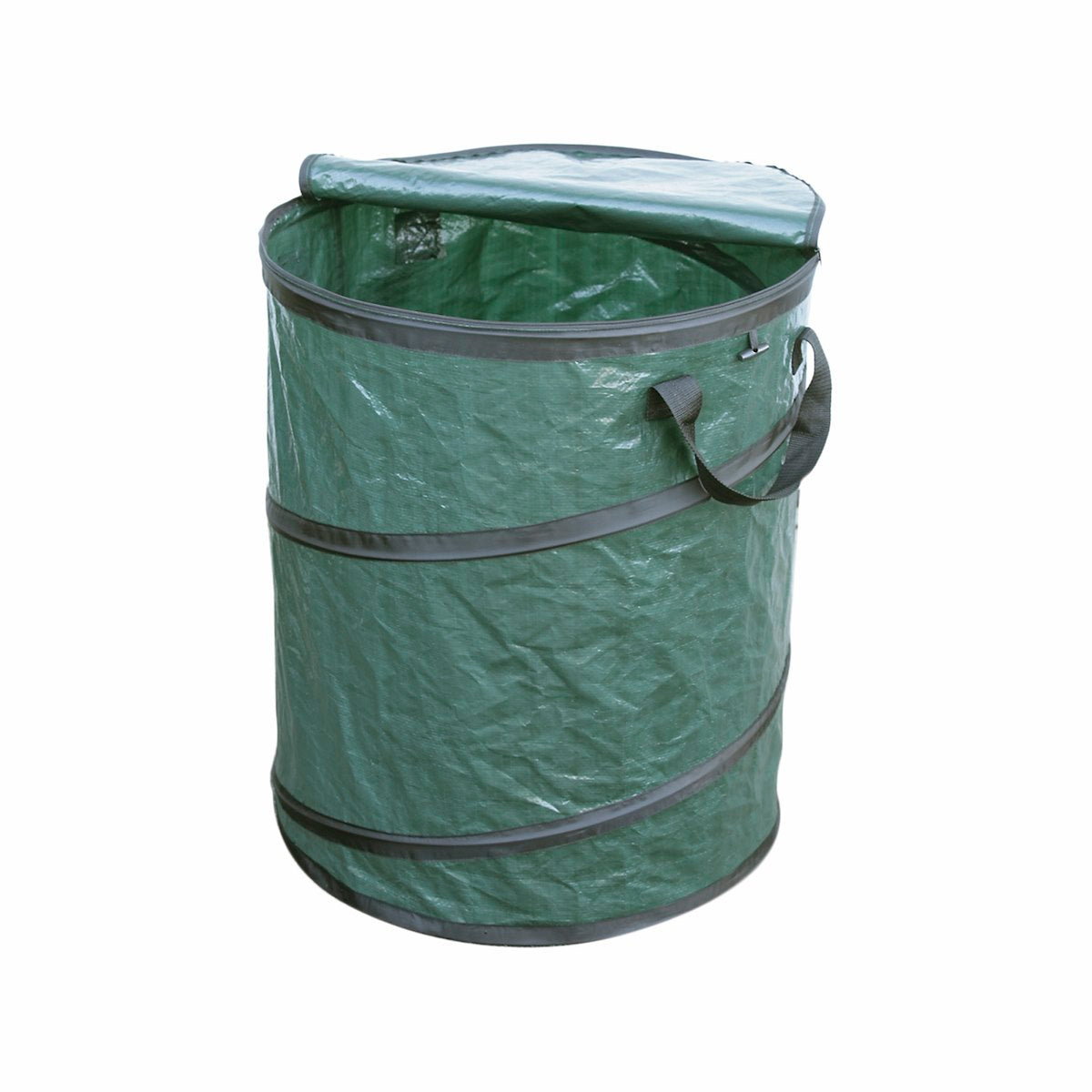 Faulkner Trash Can, 19 in Diameter x 24 in Height/Collapses To 2 in Height, Holds 33 gal Leaf And Lawn Bags - 45640