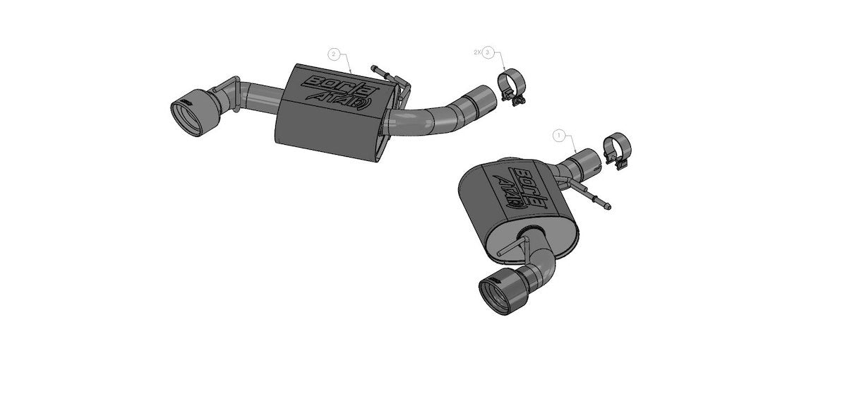 Borla Exhaust System Kit 11923 product image 2