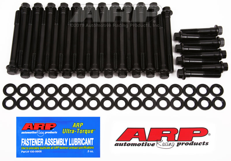 ARP Cylinder Head Bolt Set, For Use With Chevy Big Block 348/402/427/454 cid, 180000 lb Per Square in Tensile Strength, Black Oxide - 135-3601
