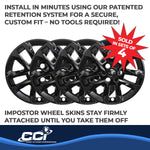 Coast2Coast Wheel Skins & Styled Wheel Covers IWCIMP416BLKN product image 5