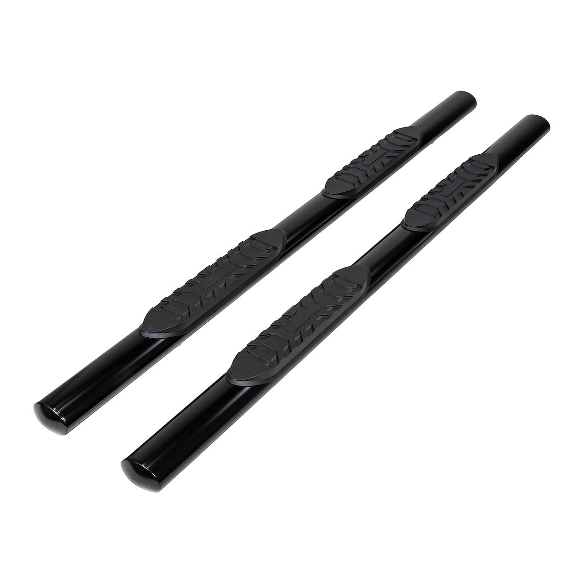 TrailFX Nerf Bar, TFX 4" Oval Tube Side Steps, 4 in Oval Straight, Black - A1548B