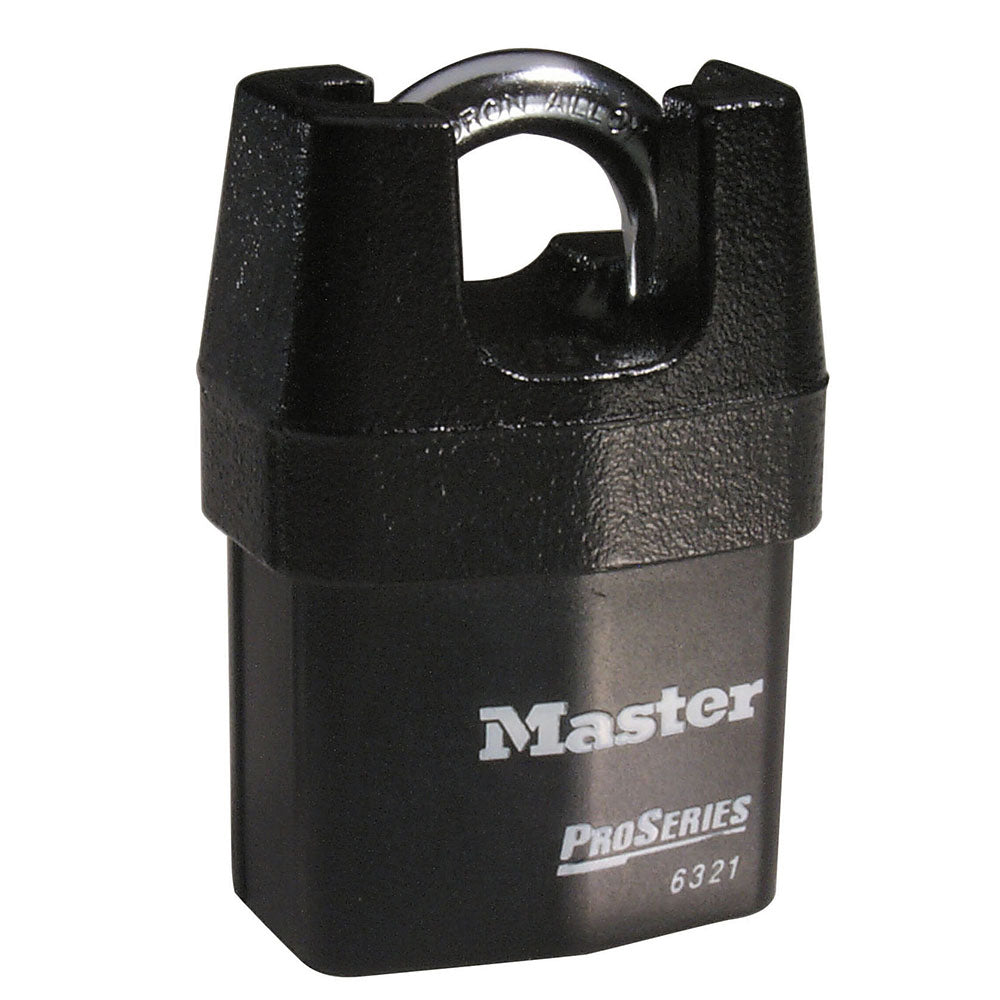 Master Lock Starter Sentry Padlock, ProSeries, 2-1/8 in Wide x 3/4 in Shackle Height x 5/16 in Shackle Diameter, Black - 6321KA