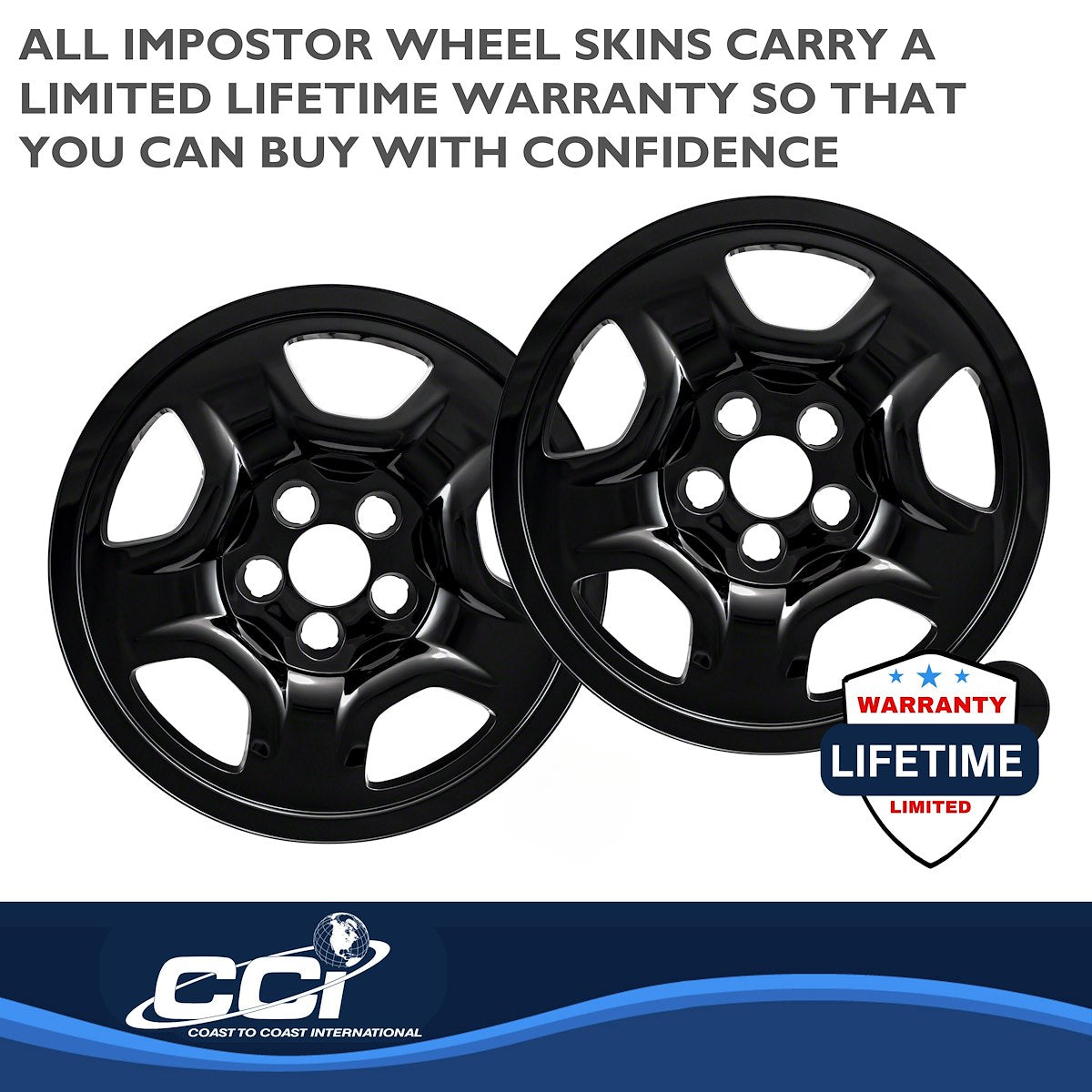 Coast2Coast Wheel Skins & Styled Wheel Covers IWCIMP97BLK product image 4