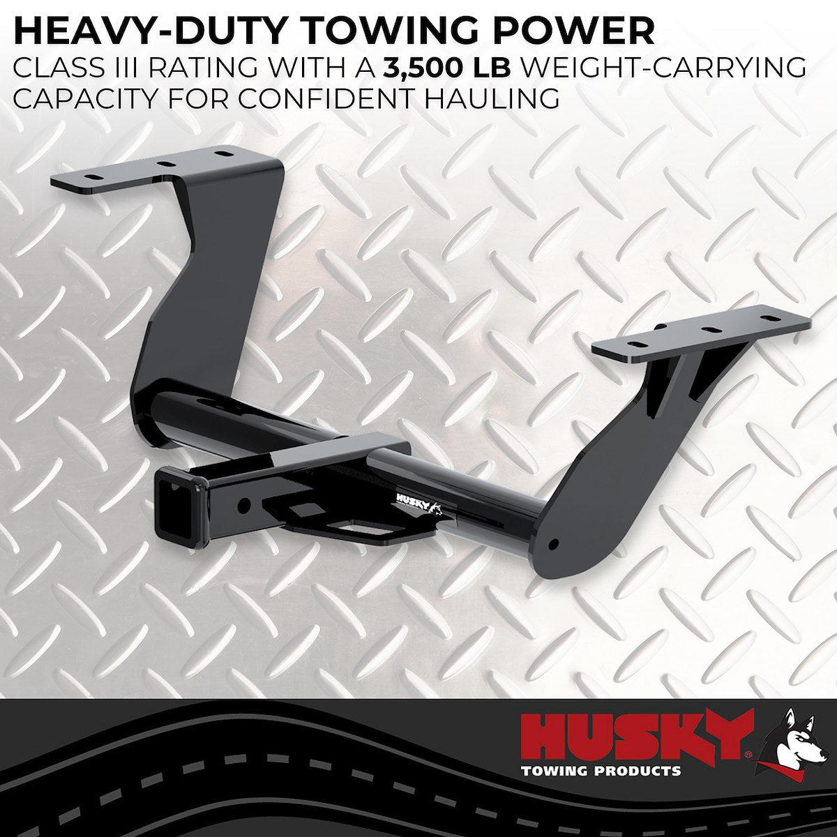 Husky Towing Trailer Hitch Rear, 2 in Receiver, 3500 lb Weight Carrying Capacity/525 lb Tongue Weight - 69628C