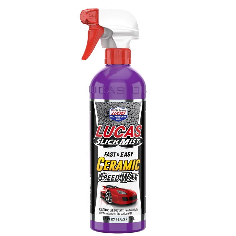 Lucas Oil Car Wax, 24 oz Spray Bottle, Used On Gel Coat/Glass And Chromed Surface - 11294