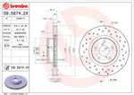 Brembo Brake Rotors 0956742XC02 product image 3