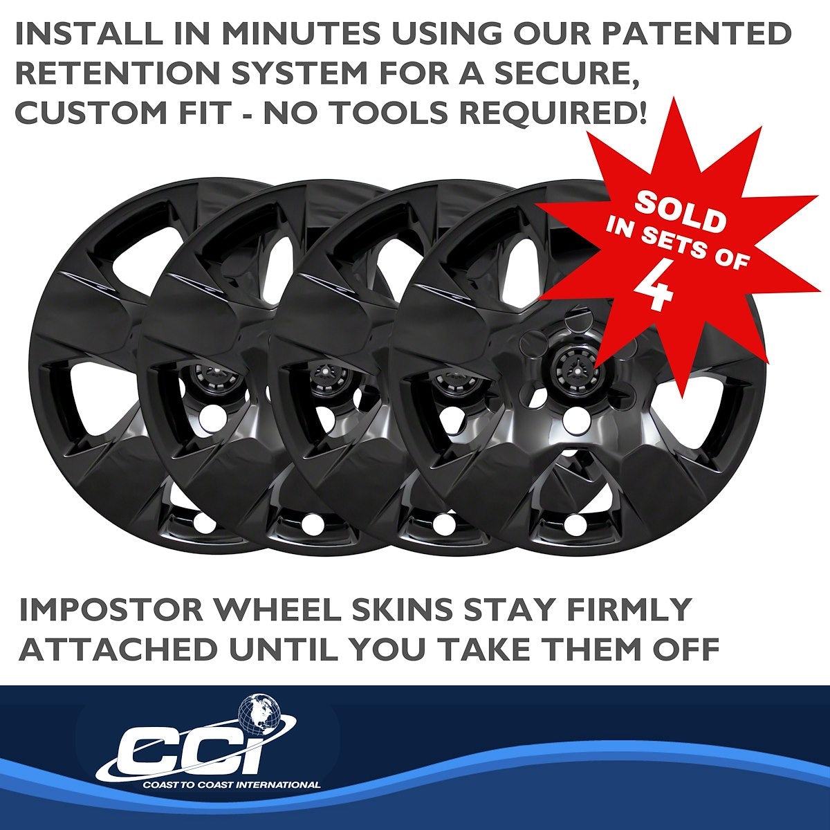 Coast2Coast Wheel Skins & Styled Wheel Covers IWCIMP435BLK product image 5