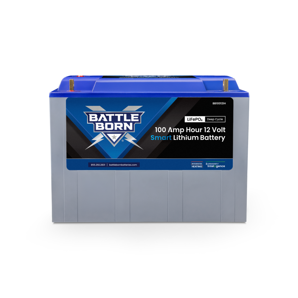 Battle Born Batteries Battery, Group 27/31, 12 V, Lithium Iron Phosphate Style (LiFePO4) - BB10012IH