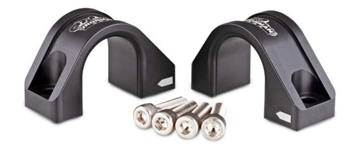 Ironman 4x4 Stabilizer Bar Mount, 82 Millimeter Hole Spacing, Aluminum, Black - 1209K