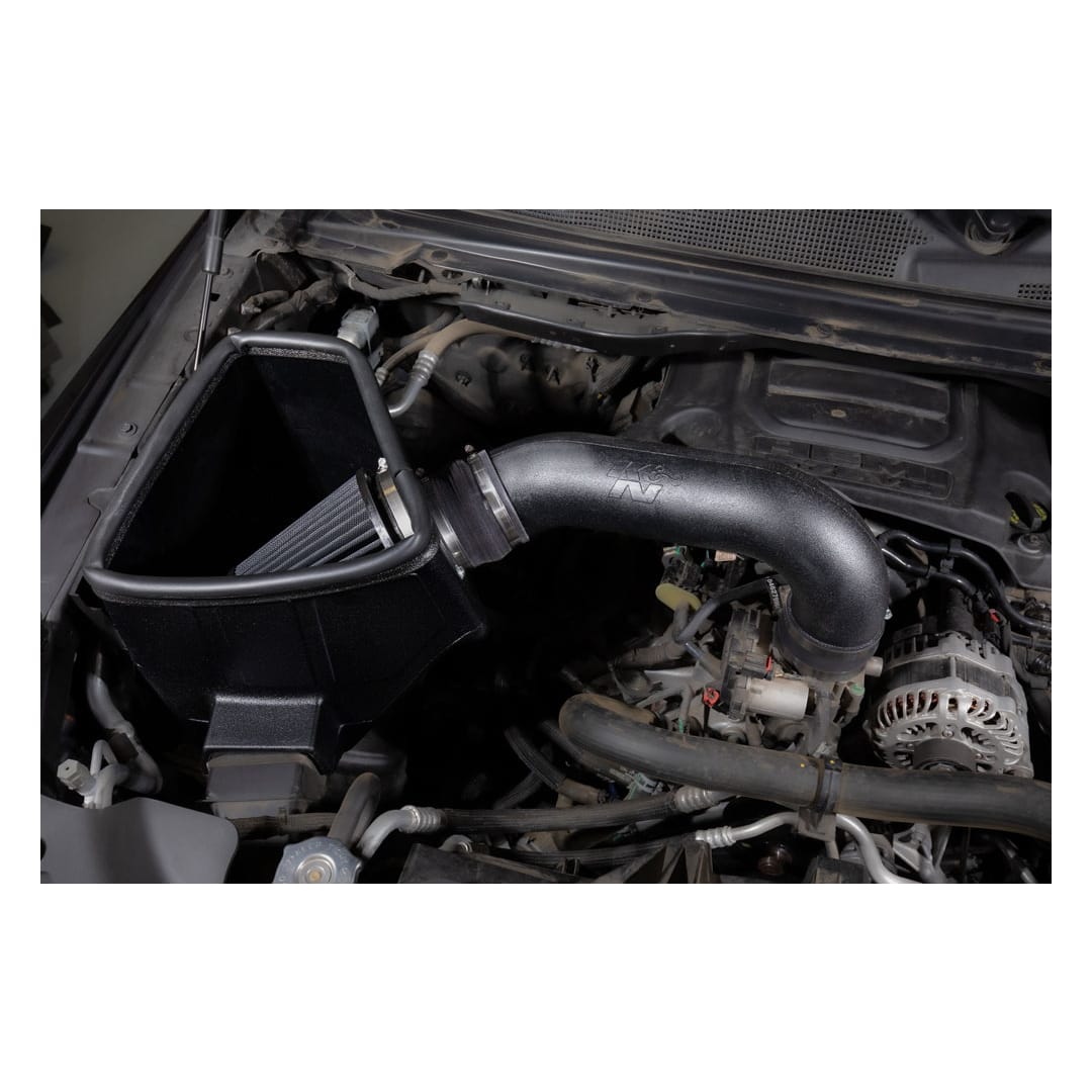 K&N Cold Air Intake, Black Polyethylene Tube, Black Filter - 30-1578