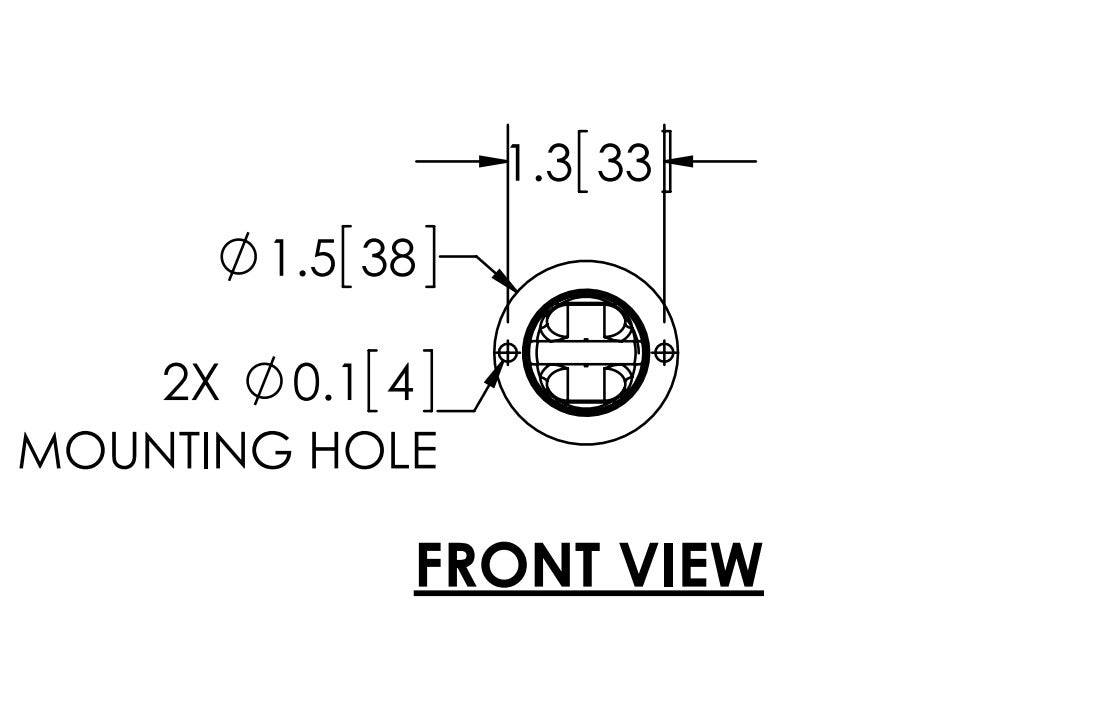 Ecco Electronic Warning Light, Hide-A-LED, 1-1/2 in Diameter x 1.1 in Height, Concealed Directional LED - 9011C