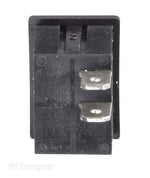RV Designer Multi Purpose Switch, 10 amp Max, 0.508 in x 0.756 in Cutout, Black - S431