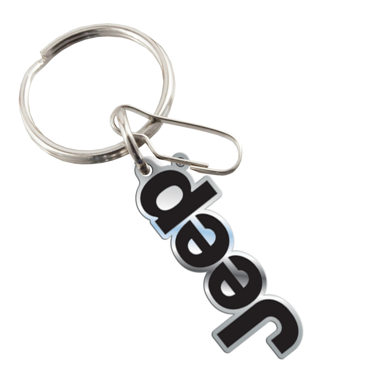 Plasticolor Key Chain, Black/Silver - 004266R01