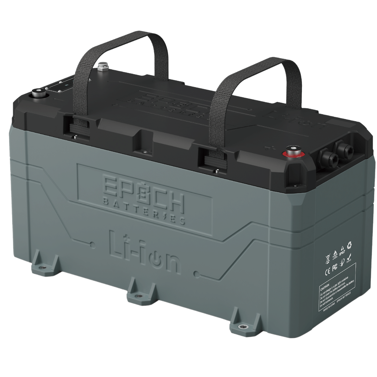 Epoch Battery, 36 V, M8 Threaded Stud Top Terminal, Lithium Iron Phosphate Style (LiFePO4) - B36100A-A