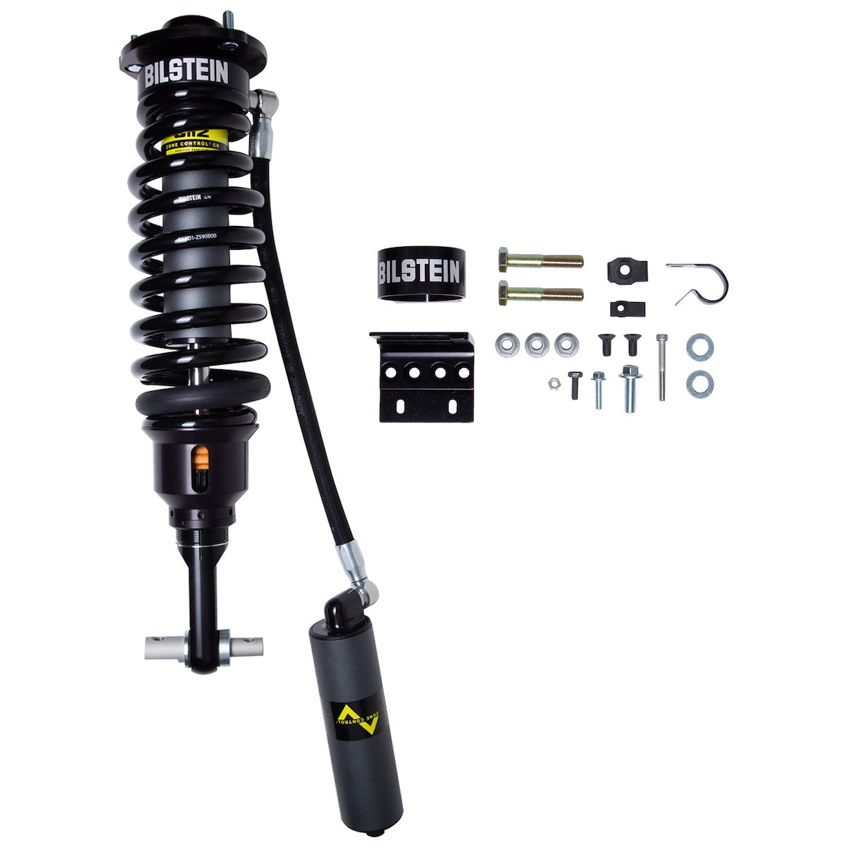 Bilstein Coil Over Shock Absorber, B8 8112 (ZoneControl CR), 3 Stage Compression Valving And 2 Stages Rebound Valving, Black Springs - 41-326725