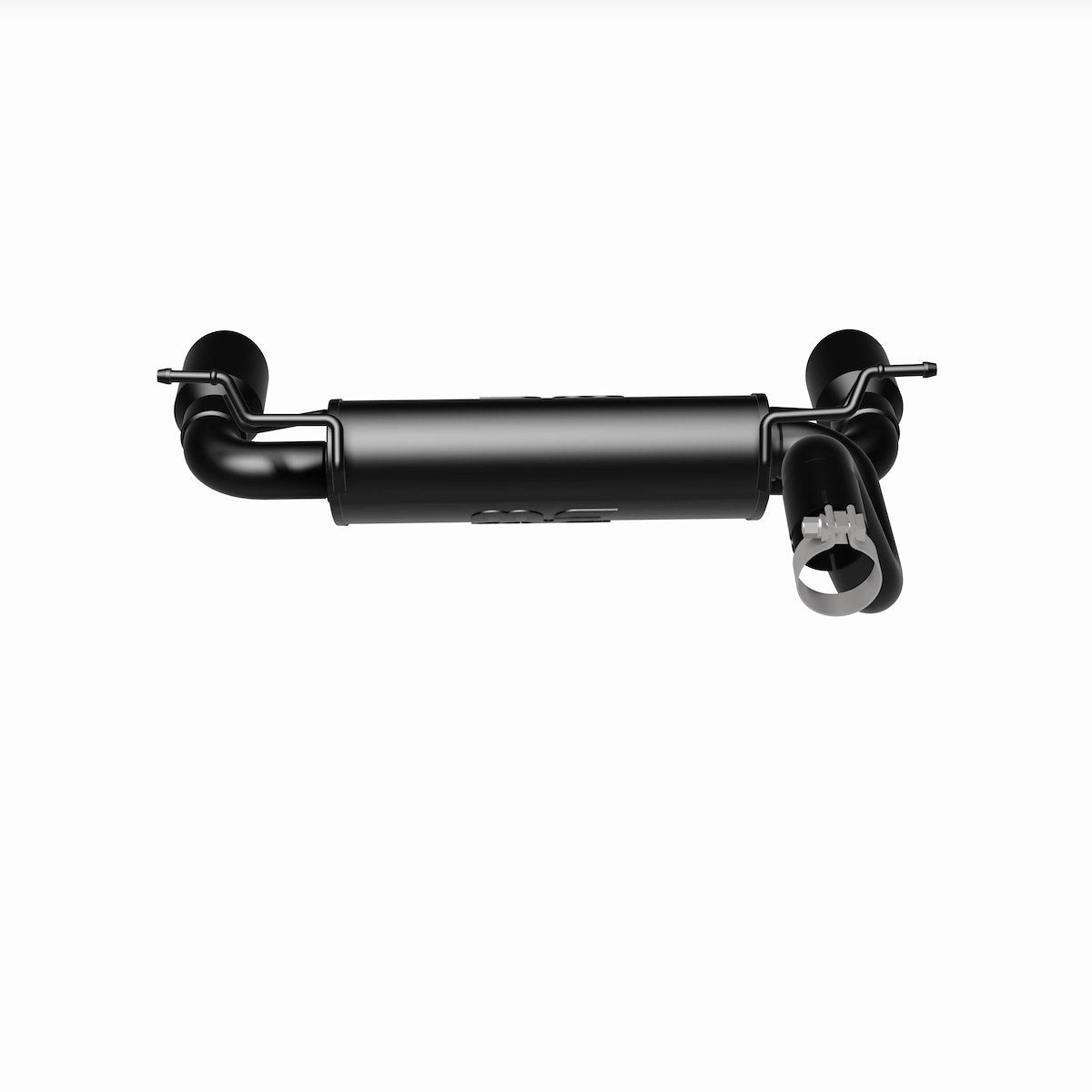MagnaFlow Exhaust System Kit, MF Series Axle Back System, Black Stainless Steel, Black Steel Tips - 19388