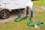 Lippert Sewer Hose, 20 ft Extended Length, 5 ft 6 in Compressed Length, 3 in Diameter - 360784