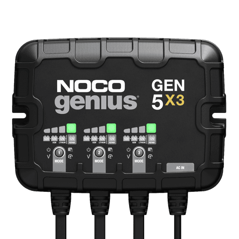NOCO Battery Charger, For 12 V Batteries, 3 Bank Onboard Charger/5 amp Per Bank, 120 To 240 V AC/50 To 60 Hz - GEN5X3